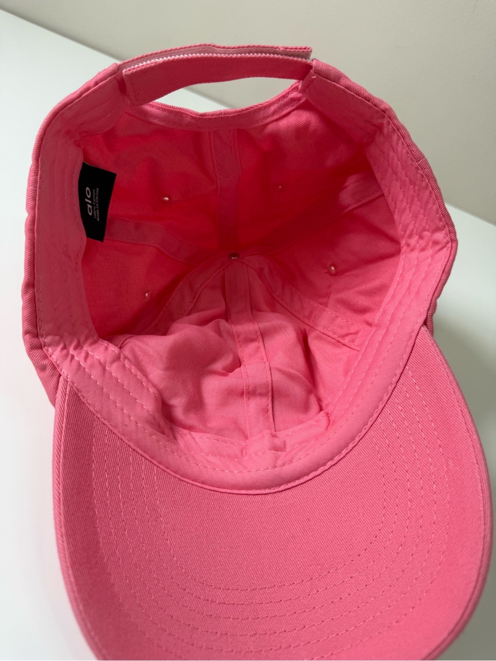Alo Yoga | Cotton Baseball Cap Adjustable Dad Hat Embroidered Logo | Pink | OS - Picture 6 of 9